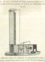 An illustration from A Treatise on Metallurgy; comprising mining, and general and particular metallurgical operations, etc (1852)