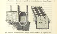 An illustration from A Treatise on Metallurgy; comprising mining, and general and particular metallurgical operations, etc (1852)