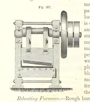 An illustration from A Treatise on Metallurgy; comprising mining, and general and particular metallurgical operations, etc (1852)