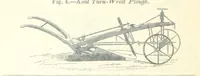 An illustration from Farming Implements, their various uses and recent modern improvements compared with the old machines. By F. D. P (1847)