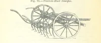 An illustration from Farming Implements, their various uses and recent modern improvements compared with the old machines. By F. D. P (1847)