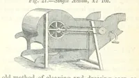 An illustration from Farming Implements, their various uses and recent modern improvements compared with the old machines. By F. D. P (1847)