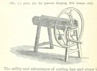 An illustration from Farming Implements, their various uses and recent modern improvements compared with the old machines. By F. D. P (1847)