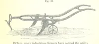 An illustration from Farming Implements, their various uses and recent modern improvements compared with the old machines. By F. D. P (1847)