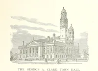 An illustration from The Inauguration of the George A. Clark Town Hall, Paisley, with ... illustrations, etc (1882)