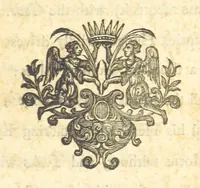An illustration from Poems on several occasions ... Published [with a dedication, in verse] by Mr. Pope. (Visions [in prose], published in the Spectators, etc.) (1722)