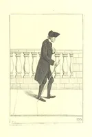 An illustration from A series of original Portraits and Caricature Etchings by ... J. Kay; ... with biographical sketches and illustrative anecdotes. [Edited by H. P (1877)