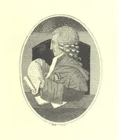 An illustration from A series of original Portraits and Caricature Etchings by ... J. Kay; ... with biographical sketches and illustrative anecdotes. [Edited by H. P (1877)