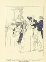 An illustration from Headlong Hall, and Nightmare Abbey ... With an introduction by George Saintsbury (1896)