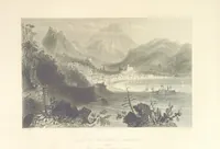 An illustration from Il Mediterraneo illustrato, le sue isole e le sue spiagge ... opera illustrata da sessantaquattro magnifiche incisioni in acciaio eseguite dai più distinti artisti di Londra, su i disegni originali levati sopra luogo dai sigg. W. L. Leitch, Sir Grenville Temple, Baronetto, e Allen ... preceduta da un saggio storico sul Mediterraneo, e compilata dal bibliofilo M. Malagoli Vecchi sulle tracce del signor C. Pellé, etc (1841)