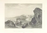 An illustration from Il Mediterraneo illustrato, le sue isole e le sue spiagge ... opera illustrata da sessantaquattro magnifiche incisioni in acciaio eseguite dai più distinti artisti di Londra, su i disegni originali levati sopra luogo dai sigg. W. L. Leitch, Sir Grenville Temple, Baronetto, e Allen ... preceduta da un saggio storico sul Mediterraneo, e compilata dal bibliofilo M. Malagoli Vecchi sulle tracce del signor C. Pellé, etc (1841)