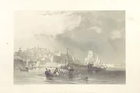 An illustration from Il Mediterraneo illustrato, le sue isole e le sue spiagge ... opera illustrata da sessantaquattro magnifiche incisioni in acciaio eseguite dai più distinti artisti di Londra, su i disegni originali levati sopra luogo dai sigg. W. L. Leitch, Sir Grenville Temple, Baronetto, e Allen ... preceduta da un saggio storico sul Mediterraneo, e compilata dal bibliofilo M. Malagoli Vecchi sulle tracce del signor C. Pellé, etc (1841)