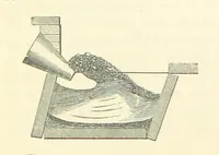 An illustration from Metallurgy. The art of extracting metals from their ores, and adapting them to various purposes of manufacture, etc (1861)