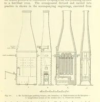 An illustration from Metallurgy. The art of extracting metals from their ores, and adapting them to various purposes of manufacture, etc (1861)