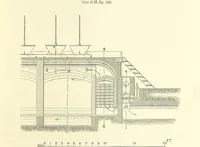 An illustration from Metallurgy. The art of extracting metals from their ores, and adapting them to various purposes of manufacture, etc (1861)