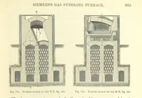 An illustration from Metallurgy. The art of extracting metals from their ores, and adapting them to various purposes of manufacture, etc (1861)