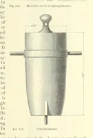 An illustration from Metallurgy. The art of extracting metals from their ores, and adapting them to various purposes of manufacture, etc (1861)