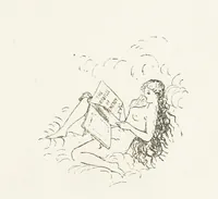 An illustration from The Chronicle of Clemendy; or, the history of the IX. Joyous Journeys. In which are contained the ... facetious tales of Master Gervase Perrot ... done into English [or rather, written] by A. Machen (1888)