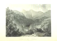 An illustration from A Series of Select Views in Perthshire: with historical and descriptive illustrations; and an account of the royal progress through the county in M.DCCC.XLII. [With plates (1844)