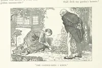 An illustration from A Crown of Flowers, being poems and pictures collected from the pages of The Girl's Own Paper. Edited by C. Peters (1883)