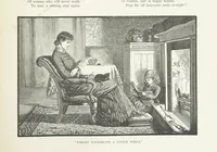 An illustration from A Crown of Flowers, being poems and pictures collected from the pages of The Girl's Own Paper. Edited by C. Peters (1883)