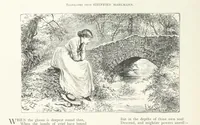 An illustration from A Crown of Flowers, being poems and pictures collected from the pages of The Girl's Own Paper. Edited by C. Peters (1883)