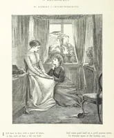 An illustration from A Crown of Flowers, being poems and pictures collected from the pages of The Girl's Own Paper. Edited by C. Peters (1883)