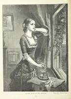 An illustration from A Crown of Flowers, being poems and pictures collected from the pages of The Girl's Own Paper. Edited by C. Peters (1883)