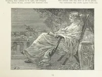 An illustration from A Crown of Flowers, being poems and pictures collected from the pages of The Girl's Own Paper. Edited by C. Peters (1883)