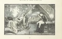 An illustration from A Crown of Flowers, being poems and pictures collected from the pages of The Girl's Own Paper. Edited by C. Peters (1883)