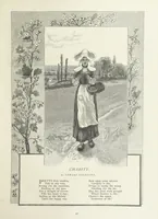 An illustration from A Crown of Flowers, being poems and pictures collected from the pages of The Girl's Own Paper. Edited by C. Peters (1883)