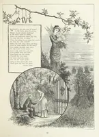 An illustration from A Crown of Flowers, being poems and pictures collected from the pages of The Girl's Own Paper. Edited by C. Peters (1883)