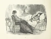 An illustration from A Crown of Flowers, being poems and pictures collected from the pages of The Girl's Own Paper. Edited by C. Peters (1883)