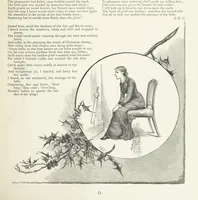 An illustration from A Crown of Flowers, being poems and pictures collected from the pages of The Girl's Own Paper. Edited by C. Peters (1883)