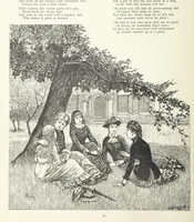 An illustration from A Crown of Flowers, being poems and pictures collected from the pages of The Girl's Own Paper. Edited by C. Peters (1883)