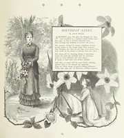 An illustration from A Crown of Flowers, being poems and pictures collected from the pages of The Girl's Own Paper. Edited by C. Peters (1883)