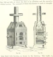 An illustration from Elements of Metallurgy. A practical treatise on the art of extracting metals from their ores ... Illustrated, etc (1891)