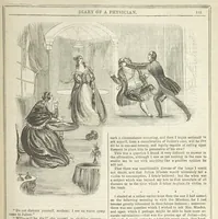 An illustration from Manuscripts from the Diary of a Physician (1844)
