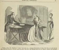 An illustration from Manuscripts from the Diary of a Physician (1844)