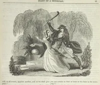 An illustration from Manuscripts from the Diary of a Physician (1844)