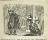 An illustration from Manuscripts from the Diary of a Physician (1844)