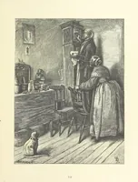 An illustration from Picture Posies. Poems chiefly by living authors, and drawings by F. Walker, J. W. North, A. B. Boughton [and others] ... Engraved by Dalziel Brothers (1874)