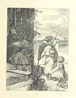 An illustration from Picture Posies. Poems chiefly by living authors, and drawings by F. Walker, J. W. North, A. B. Boughton [and others] ... Engraved by Dalziel Brothers (1874)