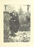 An illustration from Picture Posies. Poems chiefly by living authors, and drawings by F. Walker, J. W. North, A. B. Boughton [and others] ... Engraved by Dalziel Brothers (1874)