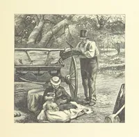 An illustration from Picture Posies. Poems chiefly by living authors, and drawings by F. Walker, J. W. North, A. B. Boughton [and others] ... Engraved by Dalziel Brothers (1874)