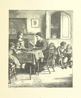 An illustration from Picture Posies. Poems chiefly by living authors, and drawings by F. Walker, J. W. North, A. B. Boughton [and others] ... Engraved by Dalziel Brothers (1874)