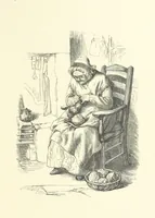 An illustration from Picture Posies. Poems chiefly by living authors, and drawings by F. Walker, J. W. North, A. B. Boughton [and others] ... Engraved by Dalziel Brothers (1874)