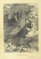 An illustration from Idyllic Pictures. Drawn by Barnes, Miss E. Edwards, P. Gray, Houghton, R. P. Leitch, Pinwell, Sandys, Small, G. Thomas, etc (1867)