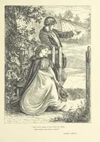 An illustration from Idyllic Pictures. Drawn by Barnes, Miss E. Edwards, P. Gray, Houghton, R. P. Leitch, Pinwell, Sandys, Small, G. Thomas, etc (1867)