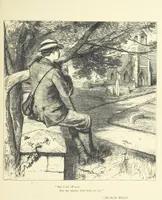 An illustration from Idyllic Pictures. Drawn by Barnes, Miss E. Edwards, P. Gray, Houghton, R. P. Leitch, Pinwell, Sandys, Small, G. Thomas, etc (1867)